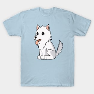 White dog T-Shirt